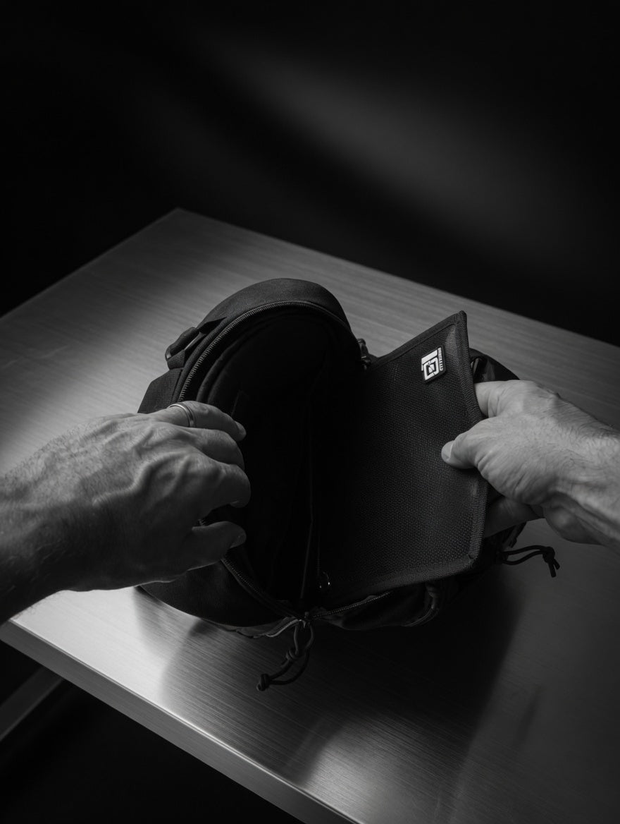 When everything collapses, your emergency bag is worthless if your IDs, cash, crypto keys, and documents get scanned or fried — Zro.space makes your go-bag truly untraceable and protects more than clothes and cash